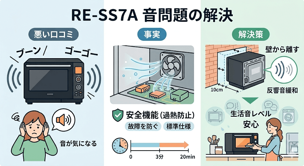 RE-SS7Aの悪い口コミ・評判と解決策 稼働音や冷却ファンがうるさい