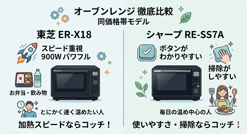 RE-SS7AとER-X18の違いを比較