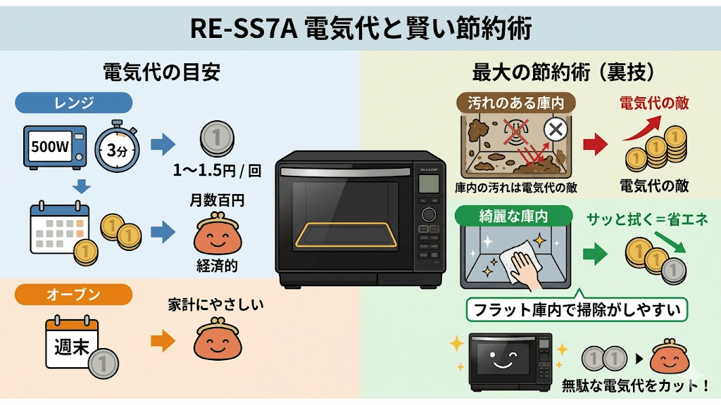 RE-SS7Aの電気代と賢い節約術
