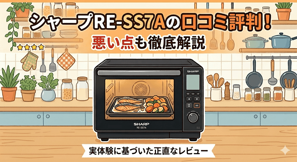 シャープRE-SS7Aの口コミ評判！悪い点も徹底解説