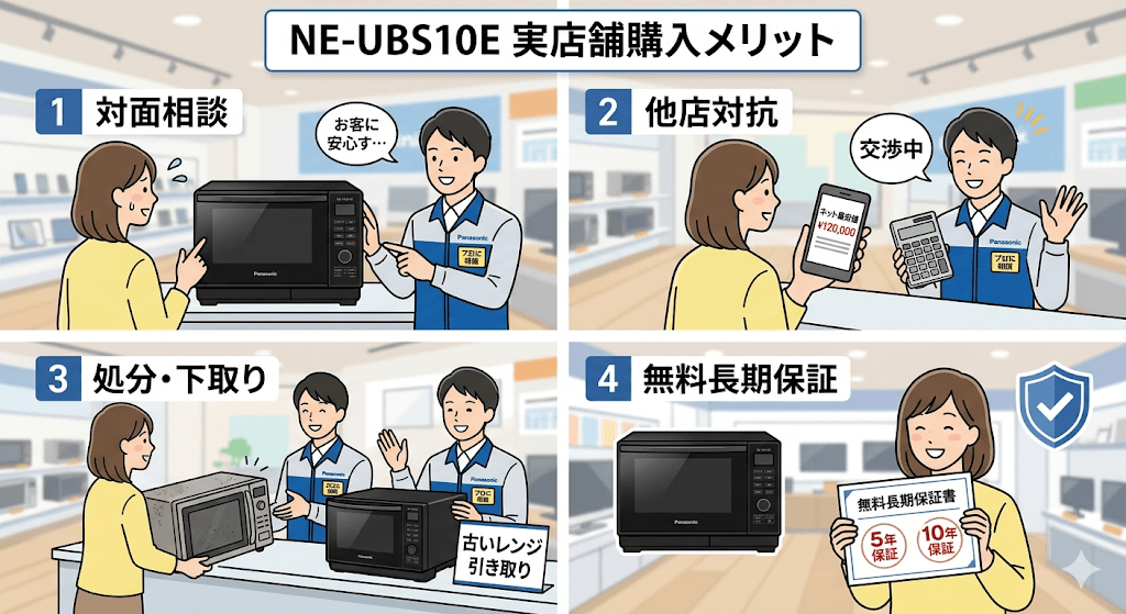 NE-UBS10E最安値 家電量販店(実店舗)がおすすめな人