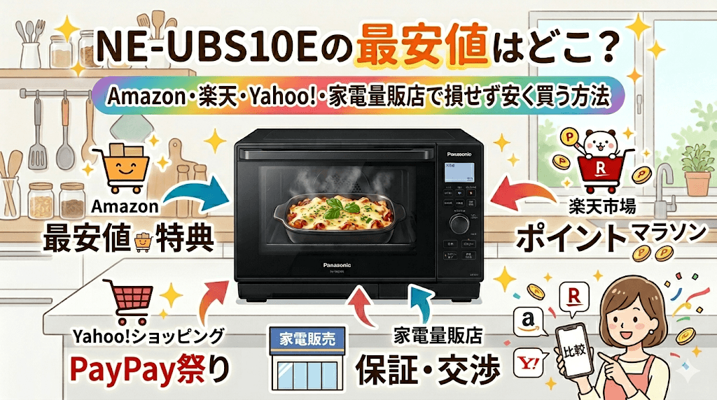 NE-UBS10Eの最安値はどこ?Amazon・楽天・Yahoo!で損せず安く買う方法