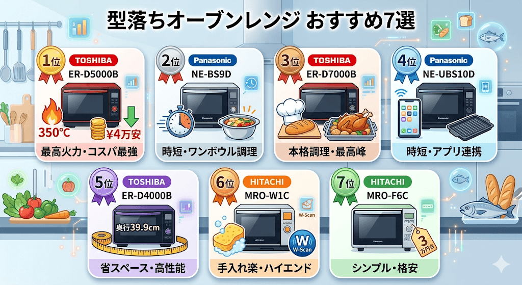 決定版！オーブンレンジ型落ちおすすめランキング7選