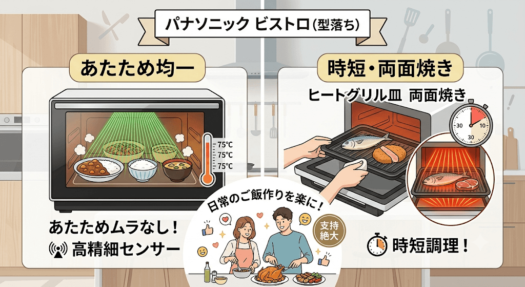 パナソニック ビストロの型落ちおすすめオーブンレンジ