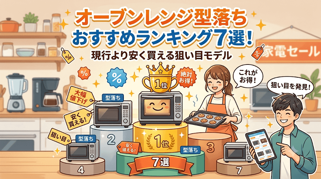 オーブンレンジ型落ちおすすめランキング7選!現行より安く買える狙い目モデル