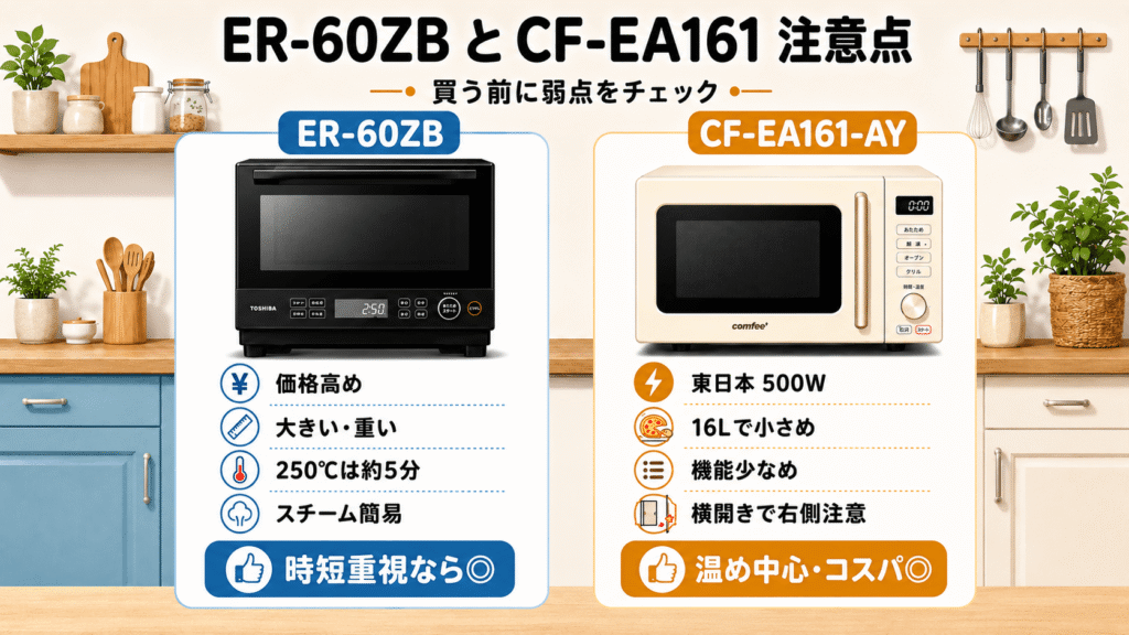 ER-60ZBとCF-EA161-AYを比較してわかったデメリットと注意点