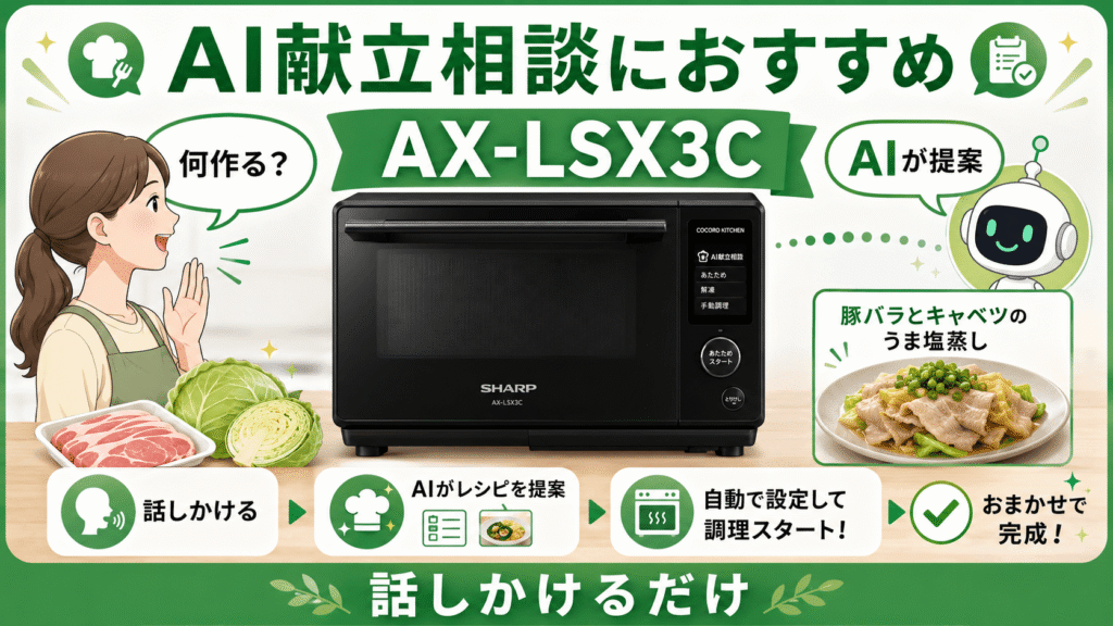 ライフスタイル別で比較！NE-UBS10DとAX-LSX3Cのどっちがおすすめ？　AIに相談したいなら「AX-LSX3C」