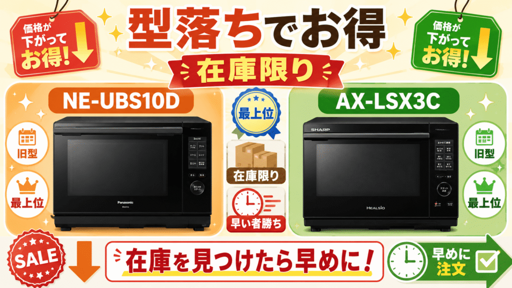 NE-UBS10DとAX-LSX3Cの購入前チェックリスト　どちらも「型落ち機種」