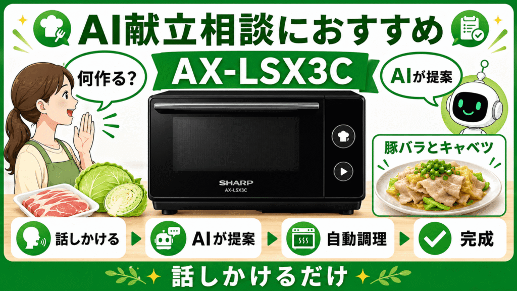 ライフスタイル別で比較！NE-UBS10DとAX-LSX3Cのどっちがおすすめ？　AIに相談したいなら「AX-LSX3C」