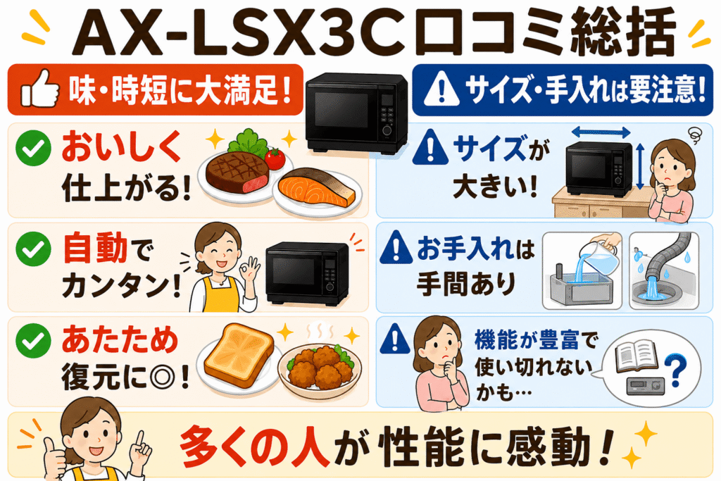 AX-LSX3C口コミ総括
