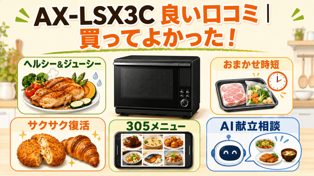 AX-LSX3Cの良い口コミ・メリット