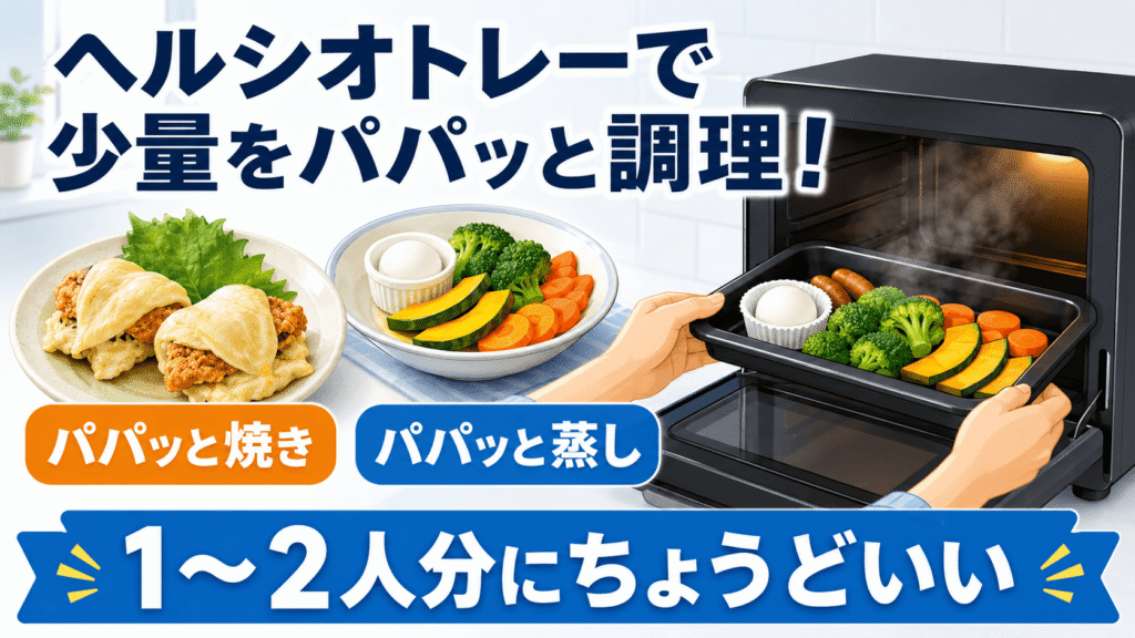 AX-LSX3D　「パパッと焼き・パパッと蒸し」