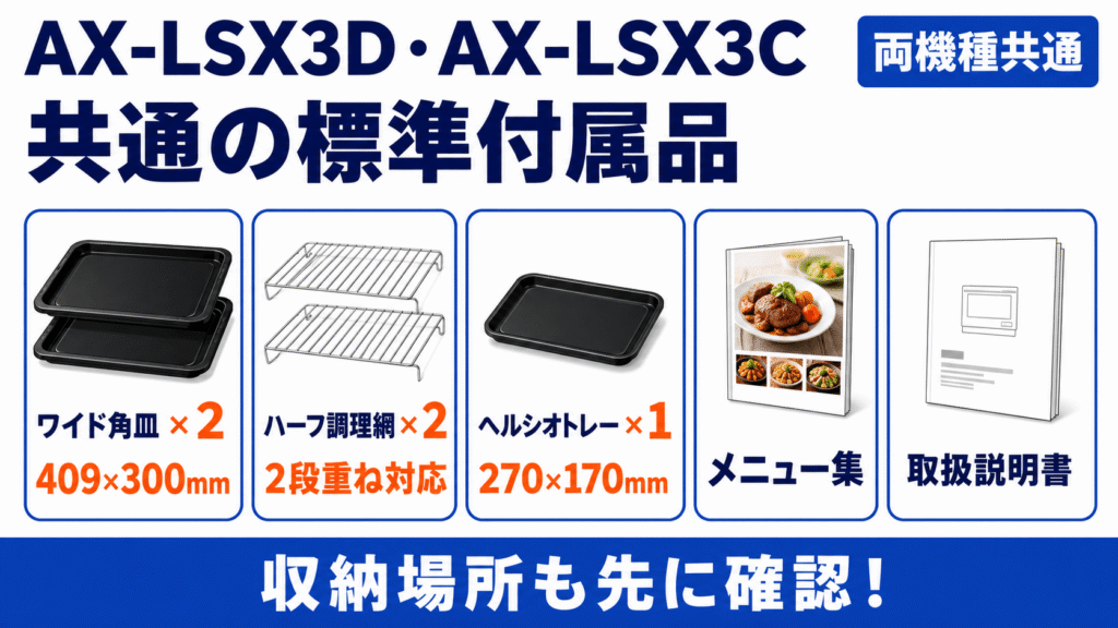 AX-LSX3DとAX-LSX3C購入前に確認　付属品