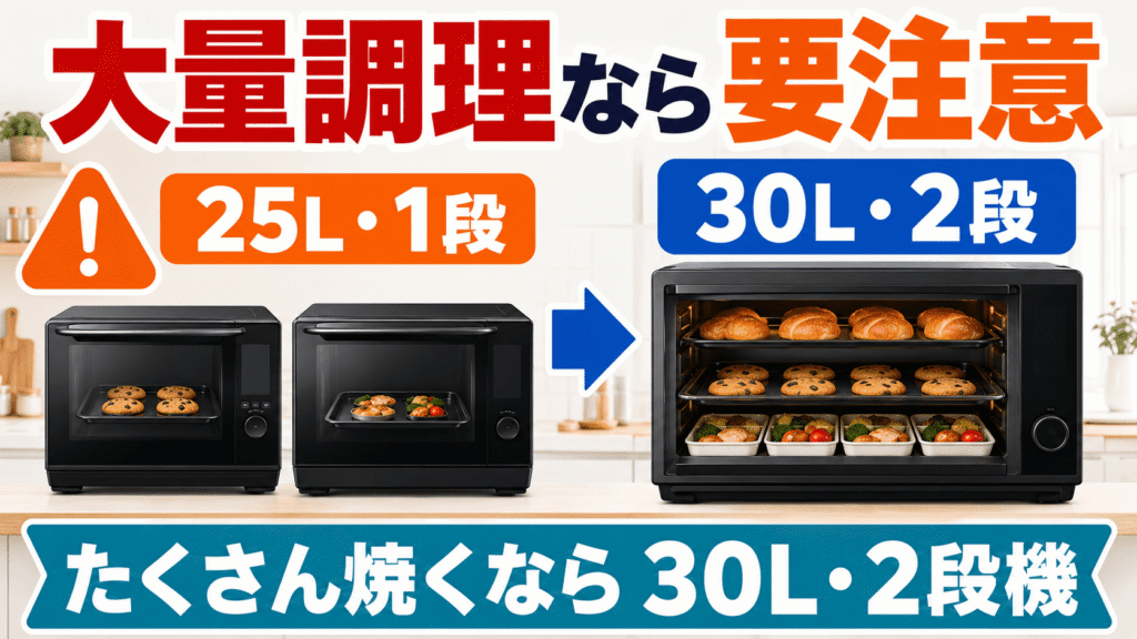 ライフスタイル別！NE-BS6EとNE-BS6Cはそれぞれこんな人におすすめ　どちらもおすすめしにくい人：一度にたくさん焼きたい、大容量を求める人