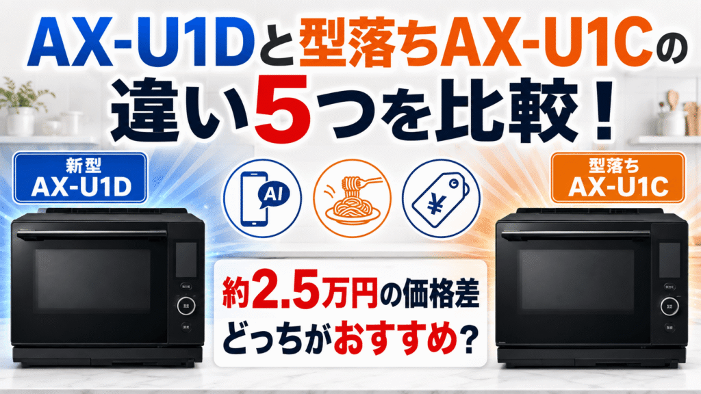 AX-U1Dと型落ちAX-U1Cの違い5つを比較！約2.5万円の価格差ならどっちがおすすめ？