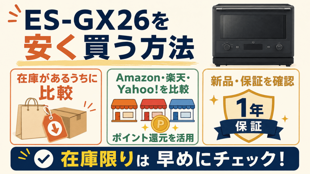 ES-GX26を安く買う方法
