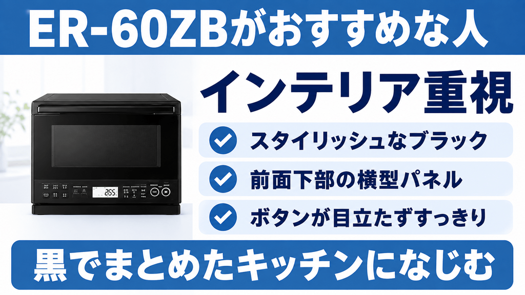 ER-60ZBとER-60B ER-60ZBがおすすめな人