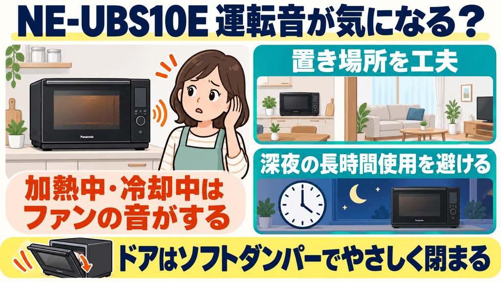 NE-UBS10Eの悪い口コミと解決法 運転音が気になる