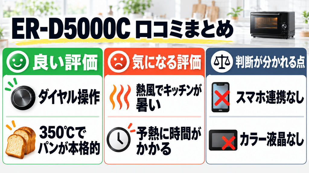 口コミで高評価・低評価のまとめ