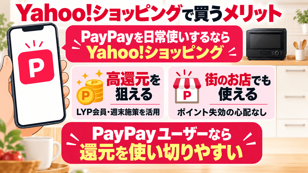 ショップ別に見るER-D5000Cを安く買う方法とメリット・デメリット　Yahoo!ショッピング：PayPayポイントを日常使いする人＆LYPプレミアム会員に最適