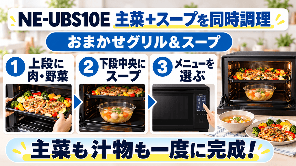 NE-UBS10EとNE-BS6Eの違いを比較 主菜とスープを一度に作りたいならNE-UBS10Eがおすすめ