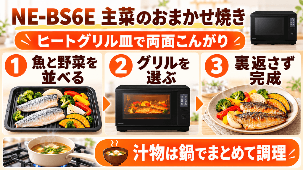 NE-UBS10EとNE-BS6Eの違いを比較 主菜のおまかせ焼きだけならNE-BS6Eで十分