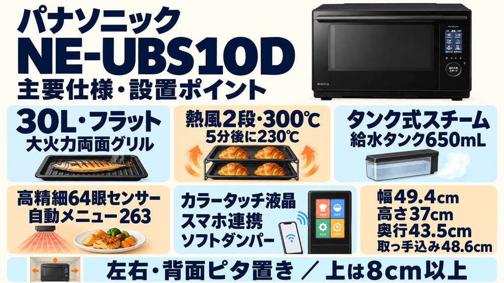 NE-UBS10Dの基本仕様