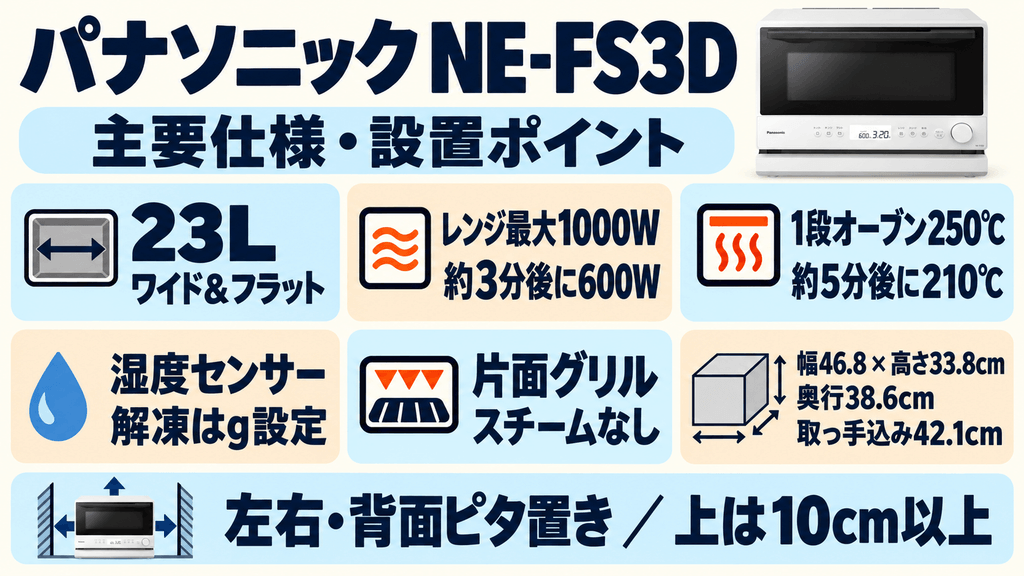 NE-FS3Dの基本仕様