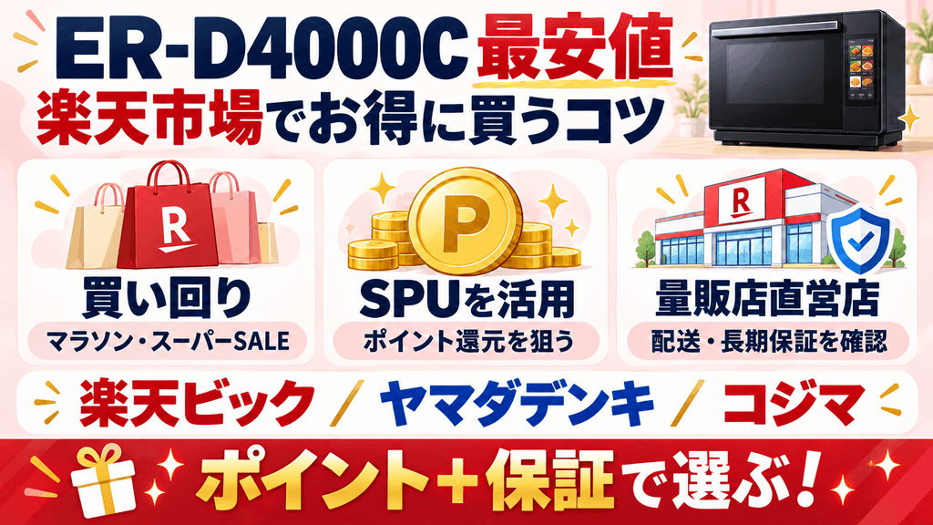 ER-D4000Cを楽天市場でお得に買うコツ